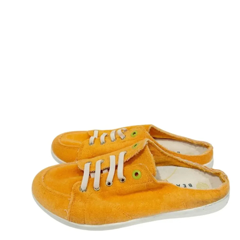 Vionic Beach Breeze Orange Lace Up Sneakers Women's Size 9.5 Comfort Shoes